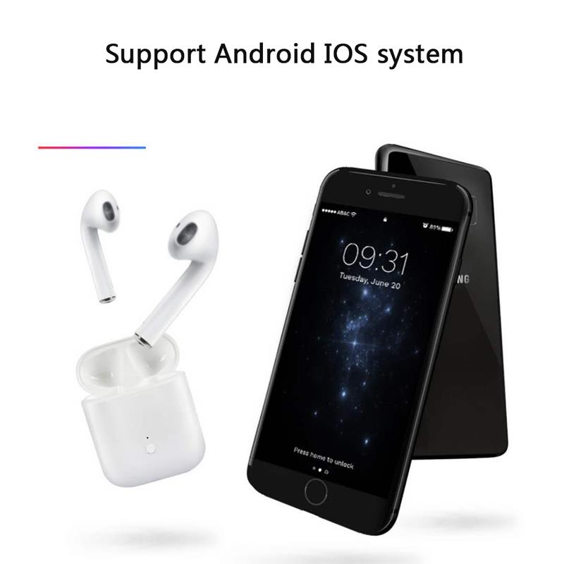 Ασύρματα Ακουστικά Αφής Bluetooth 5.0 με Μικρόφωνο, Pop-up στο Κινητό - Handsfree Earphones χωρίς Καλώδιο